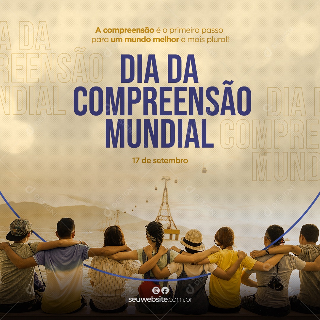 Dia Da Compreensão Mundial 17 De Setembro Social Media PSD Editável