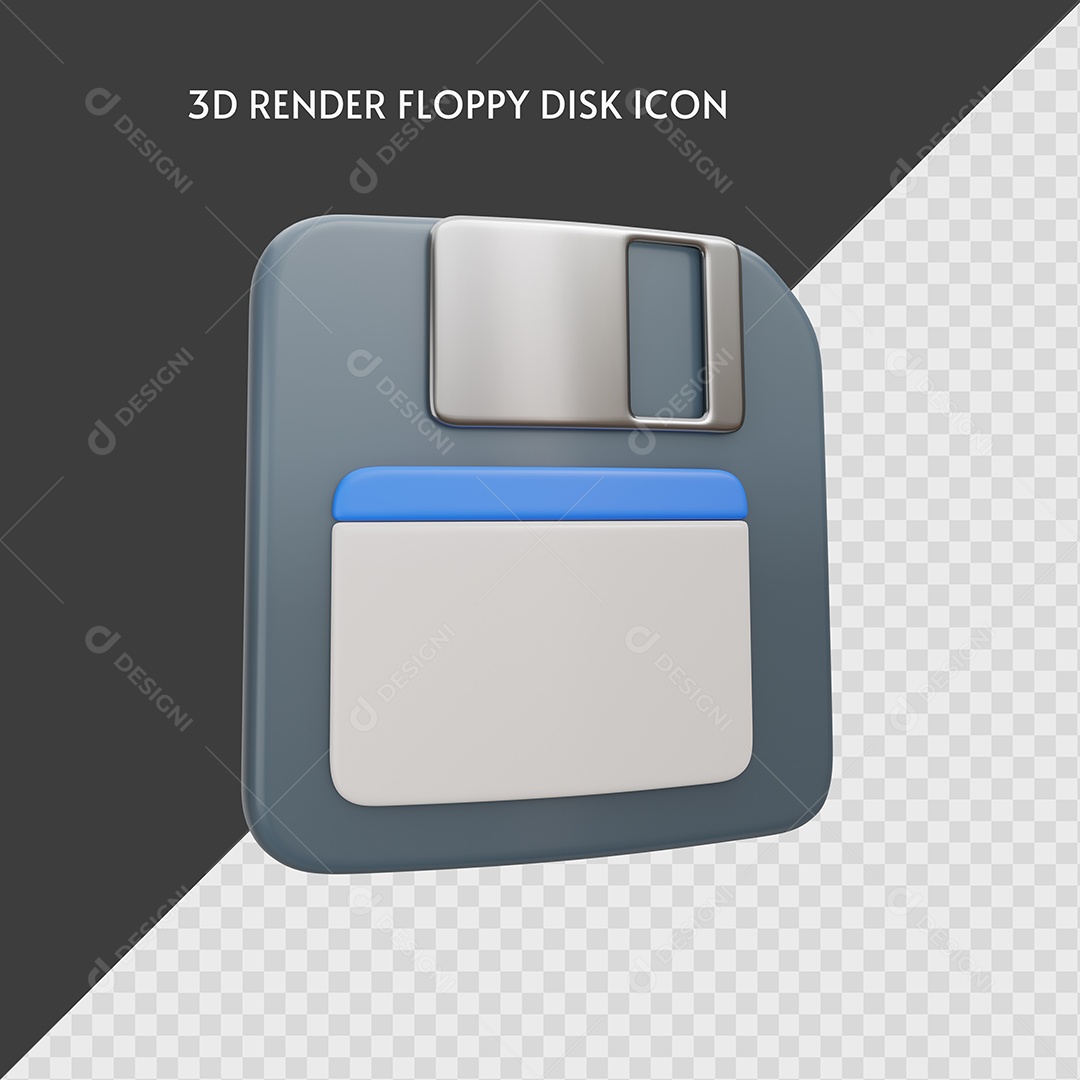 Ícone 3D Disco Elemento 3D para Composição PSD