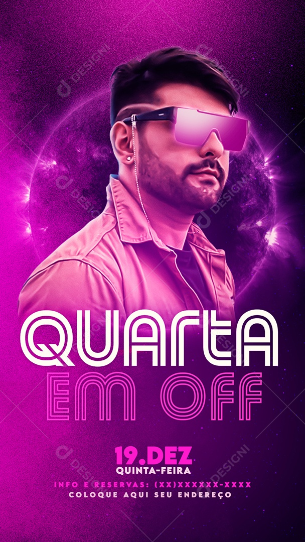 Social Media Show Eventos Quarta Em Off PSD Editável