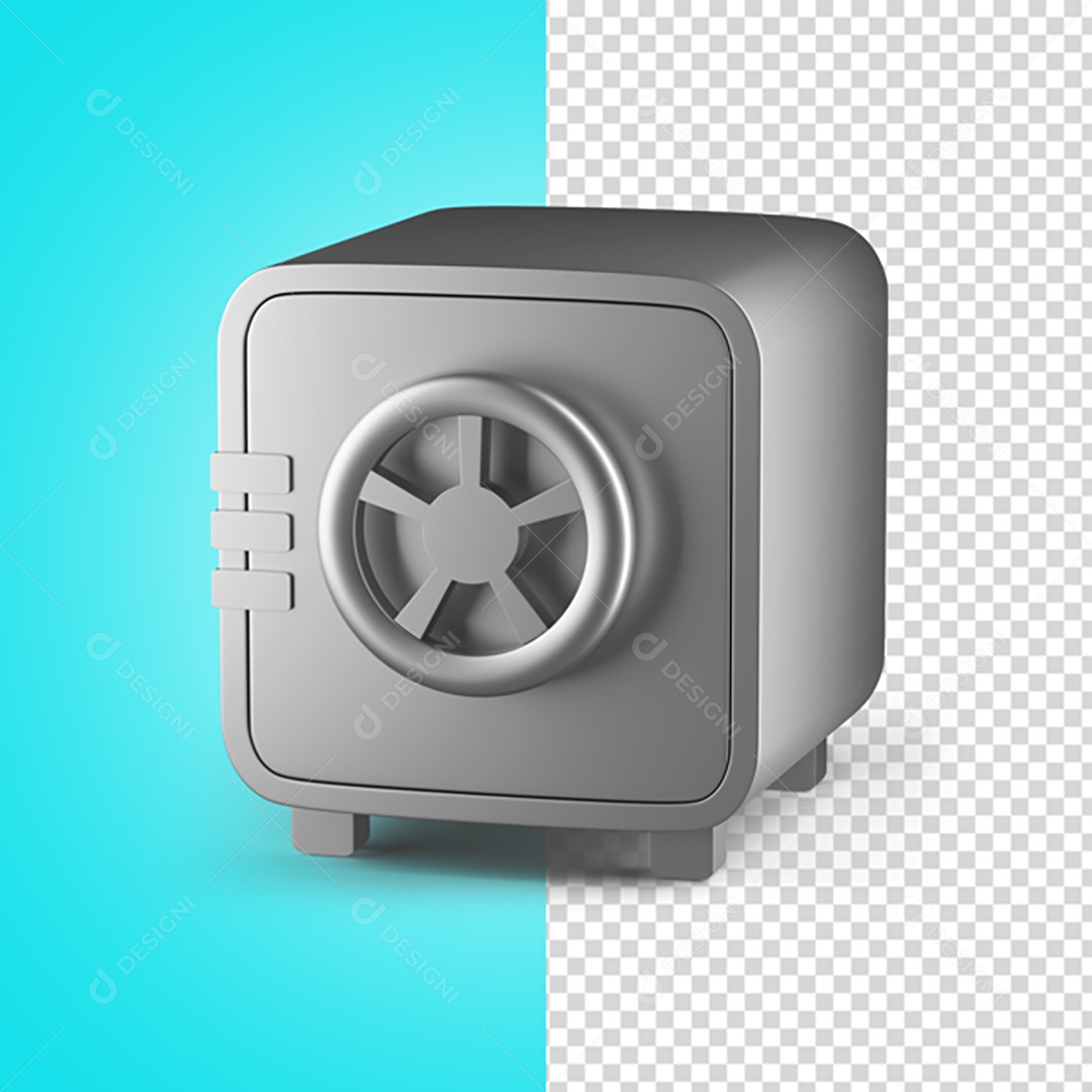Cofre 3D PNG Transparente Sem Fundo