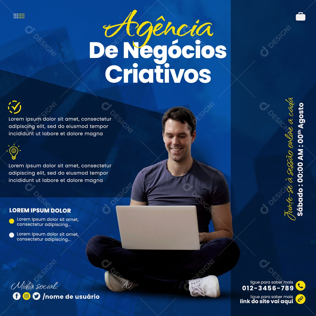 Agencia De Negócios Criativos Empresas Social Media PSD Editável