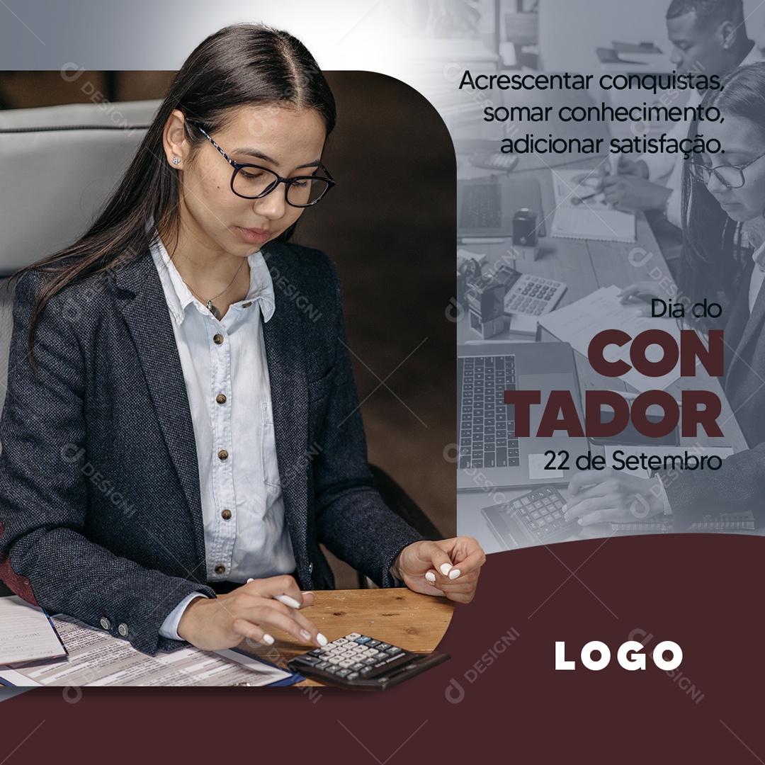 Parabéns Dia Do Contador 22 De Setembro Social Media PSD Editável