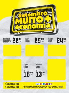 Encarte Setembro Muito + Economia Promoções Social Media PSD Editável