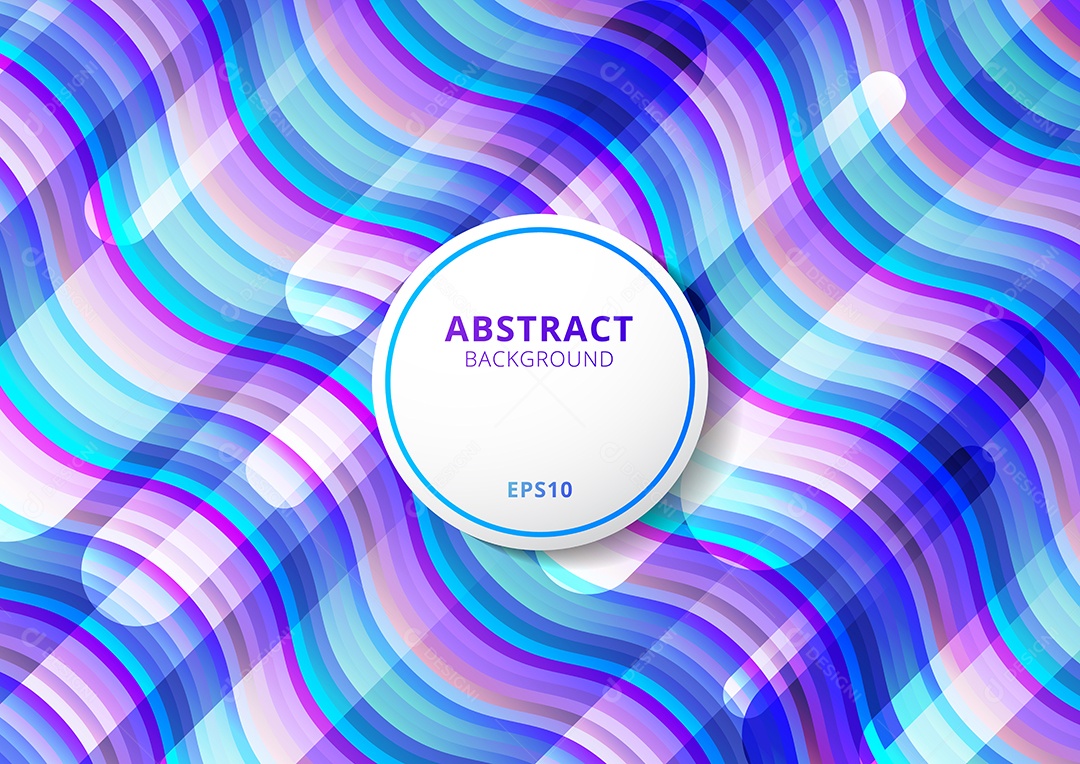 Ondas de cor azul líquido de fluxo colorido moderno background