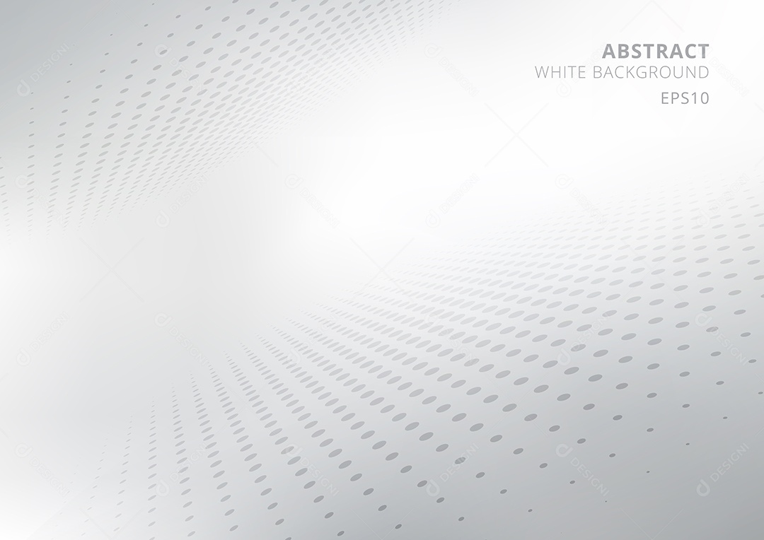 fundo de perspectiva gradiente abstrato branco e cinza com estilo curvo e de meio-tom