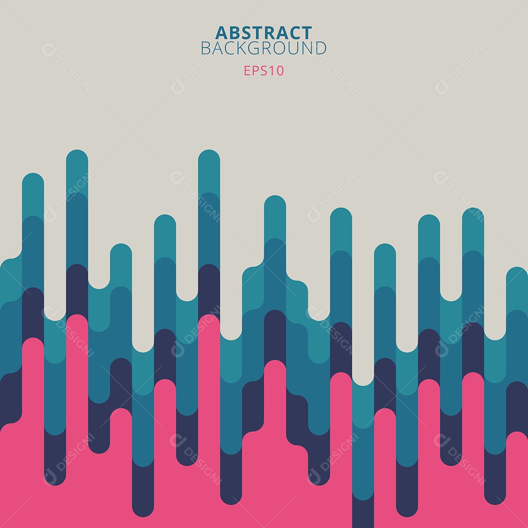 Abstrato azul e rosa linhas arredondadas padrão de transição de meio-tom