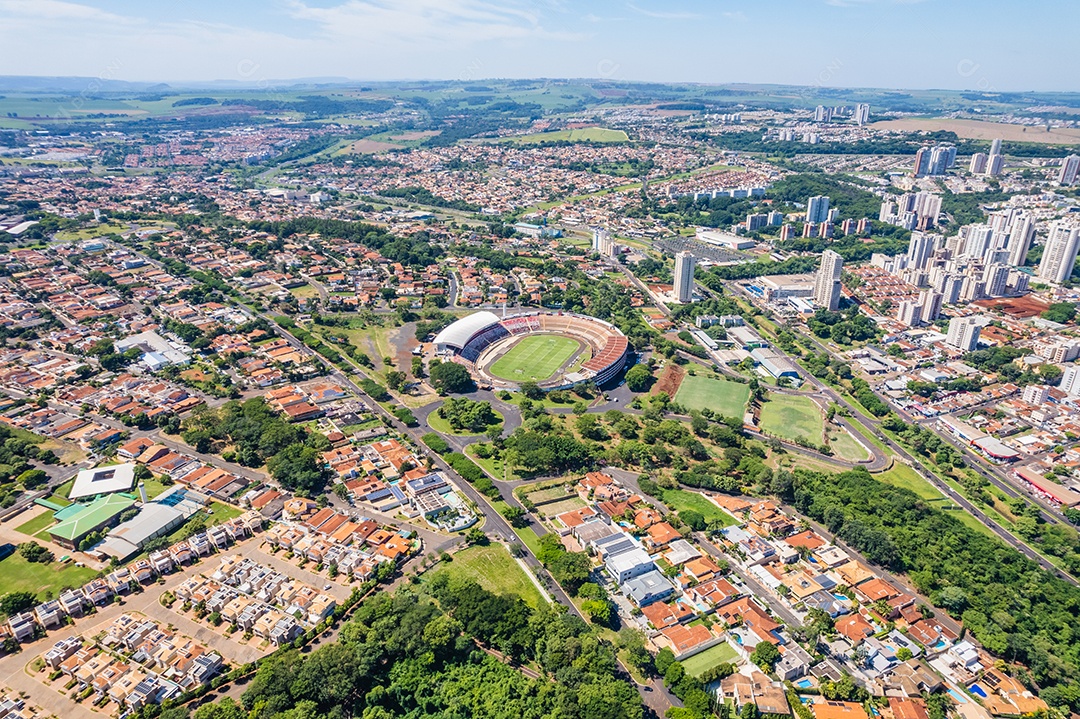 Linda vista topo cidade Ribeirão Preto, São Paulo / Brasil