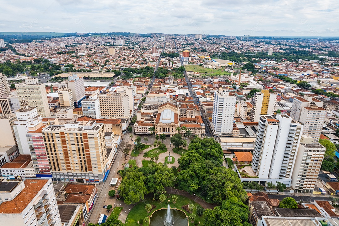 Linda vista topo cidade Ribeirão Preto, São Paulo / Brasil