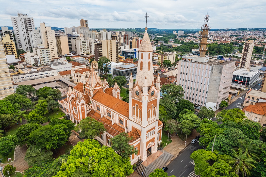 Linda vista topo cidade Ribeirão Preto, São Paulo / Brasil