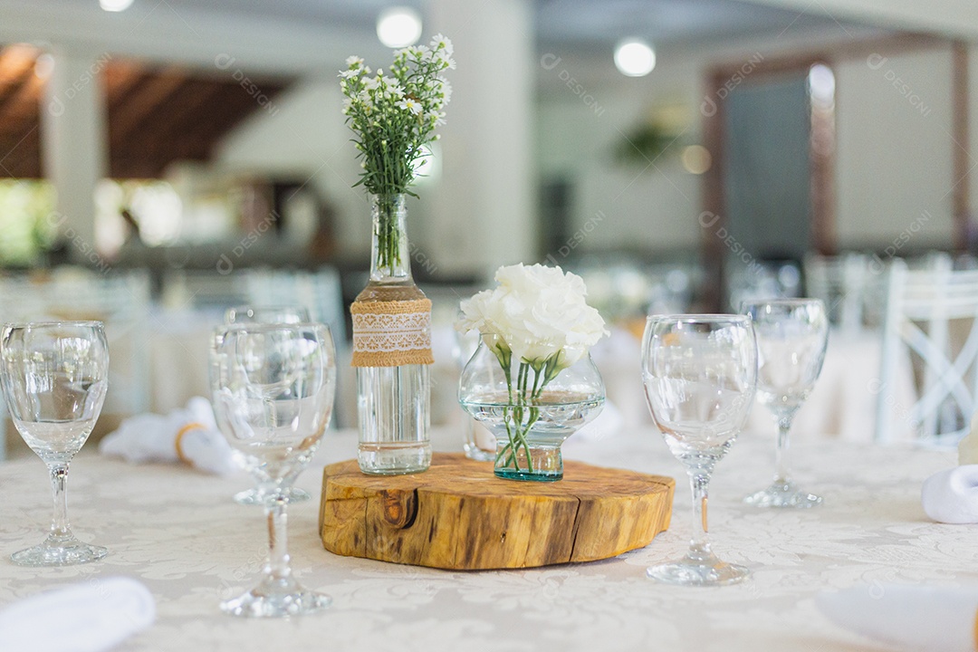 Mesa de festas de casamento