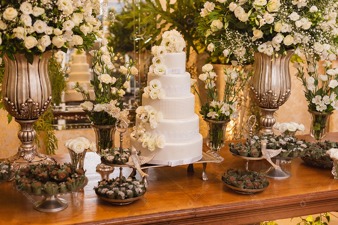 Maravilhosa decoração de casamento, decoração de mesa de casamento, enfeites