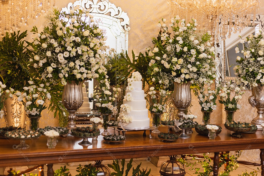 Maravilhosa decoração de casamento, decoração de mesa de casamento, enfeites