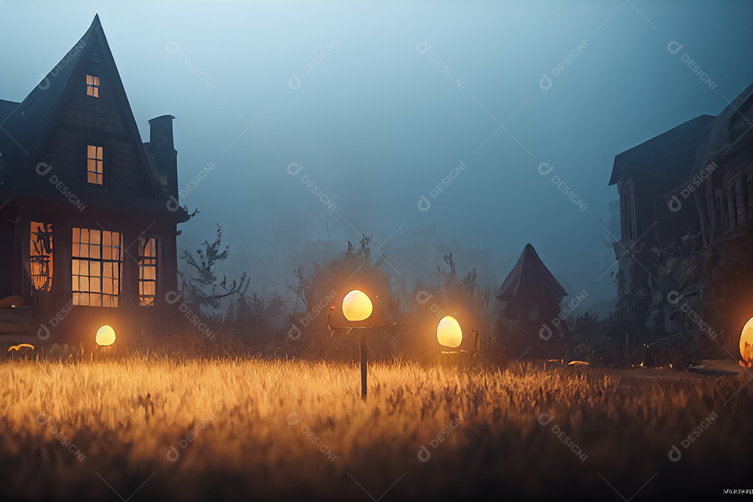 Cenário de Halloween