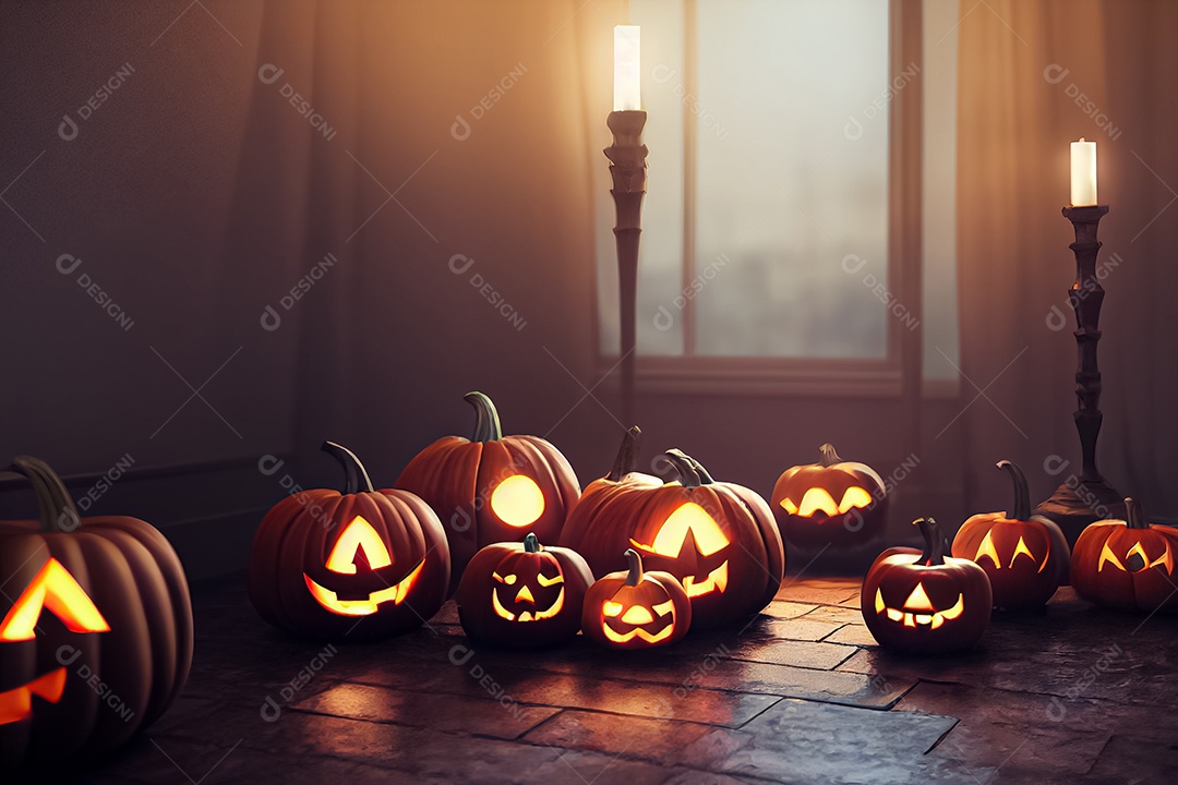 Cenário de Halloween