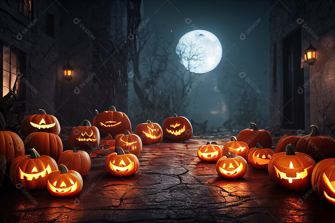 Cenário de Halloween