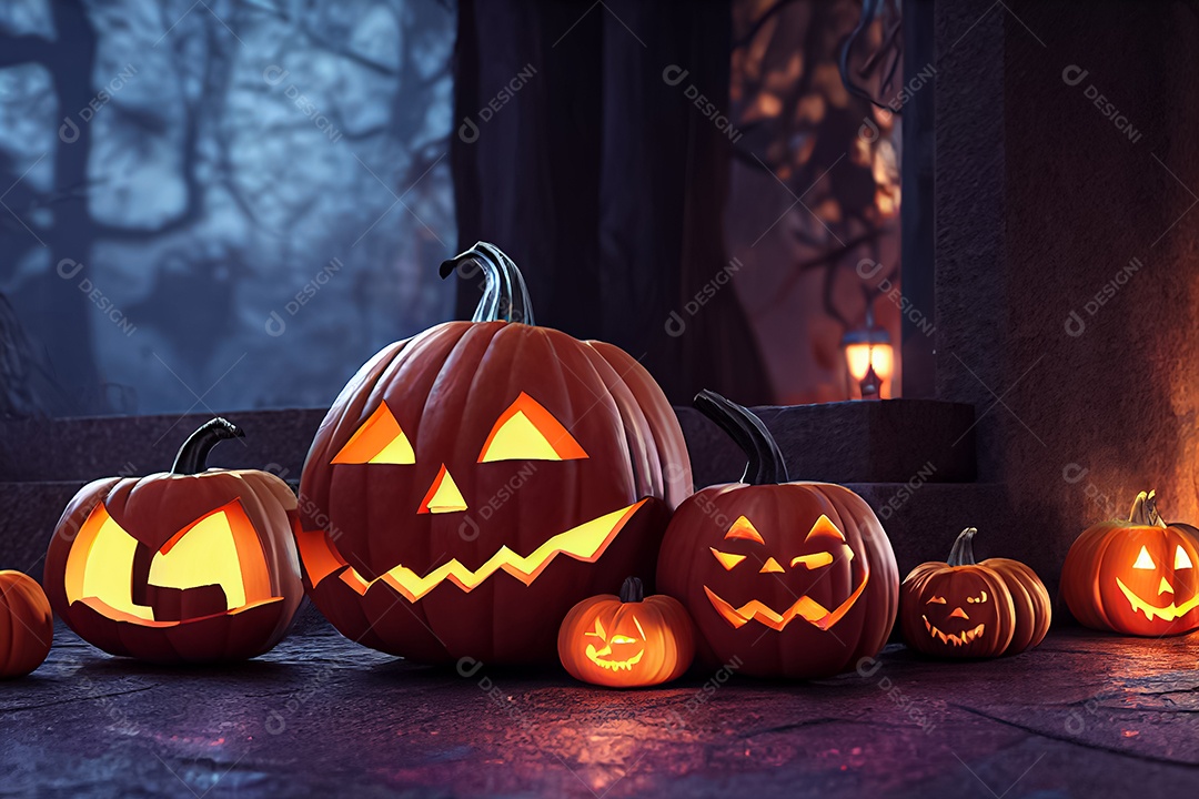 Cenário de Halloween