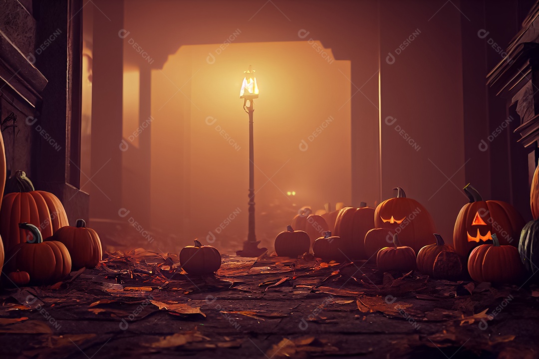 Cenário de Halloween