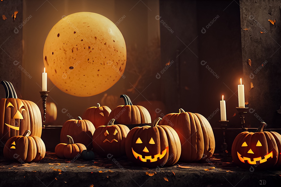 Cenário de Halloween