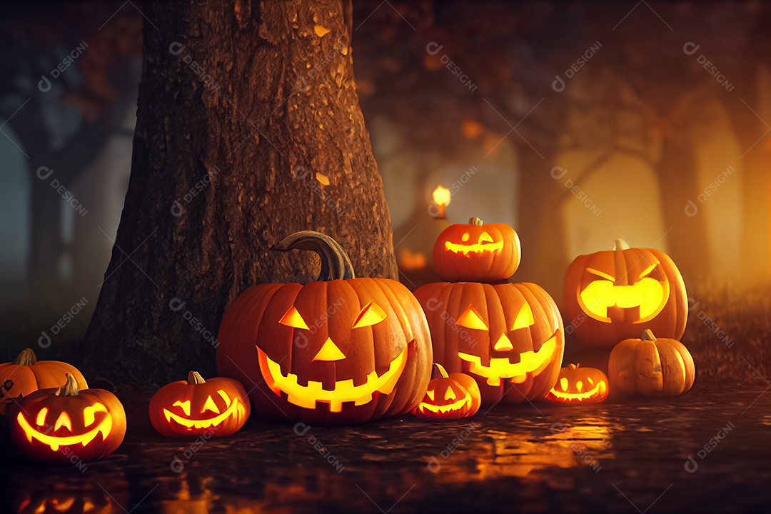 Cenário de Halloween