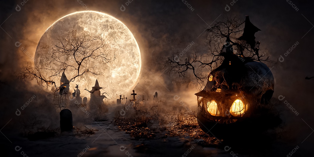 Cenário de Halloween