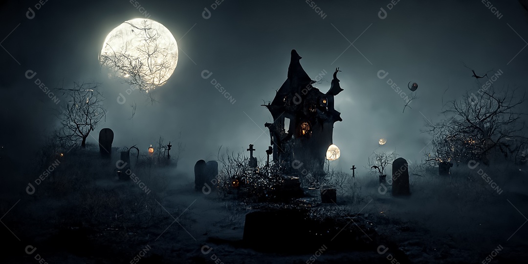 Cenário de Halloween