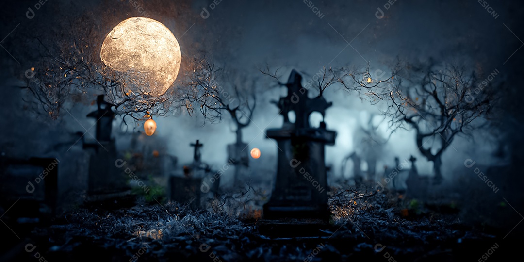 Cenário de Halloween