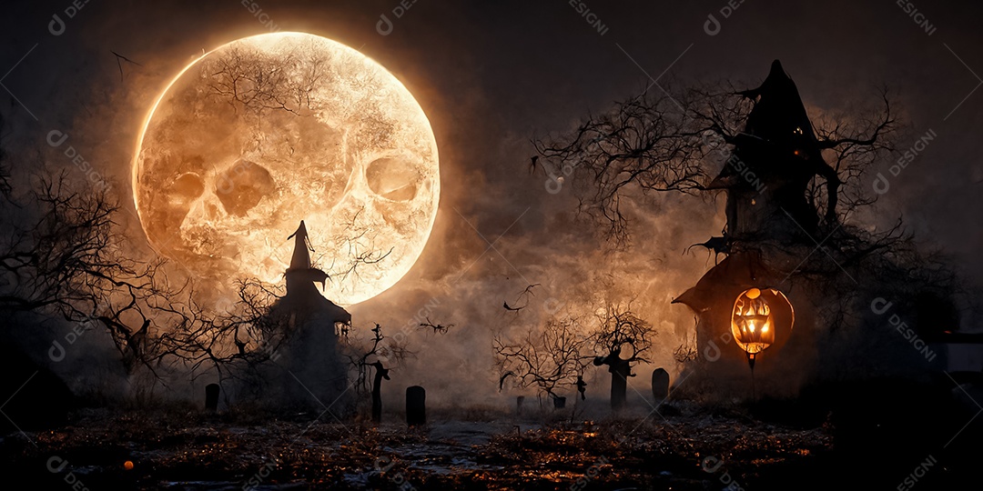 Cenário de Halloween