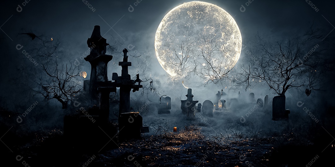 Cenário de Halloween