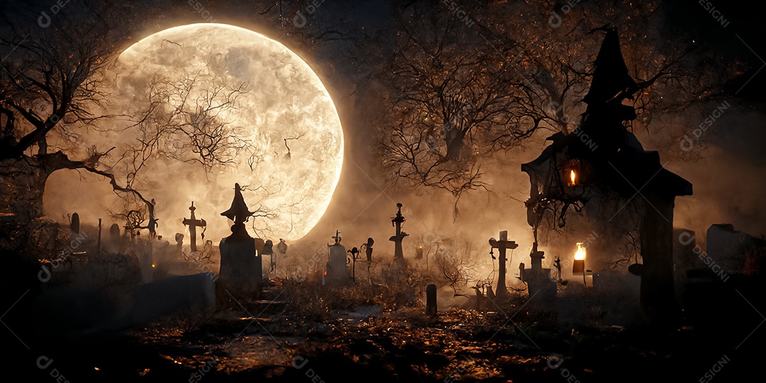 Cenário de Halloween