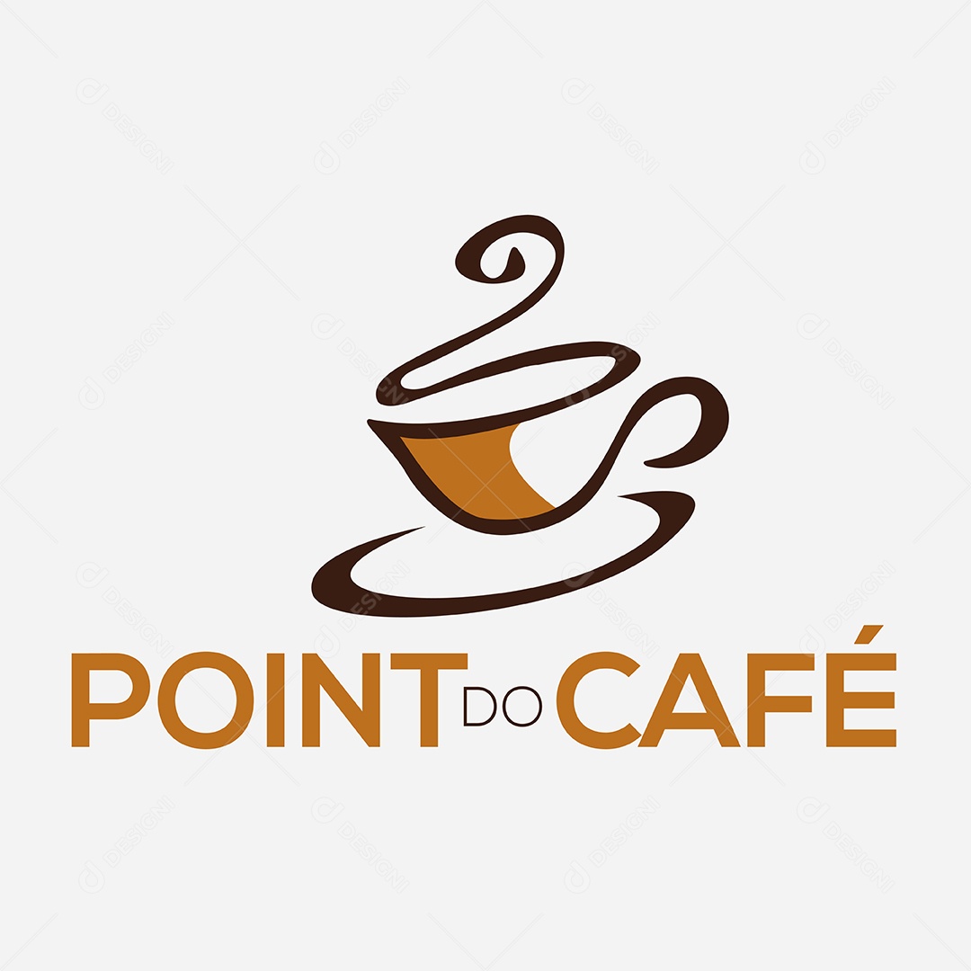 Logo Cafeteria Point do Café AI Editável