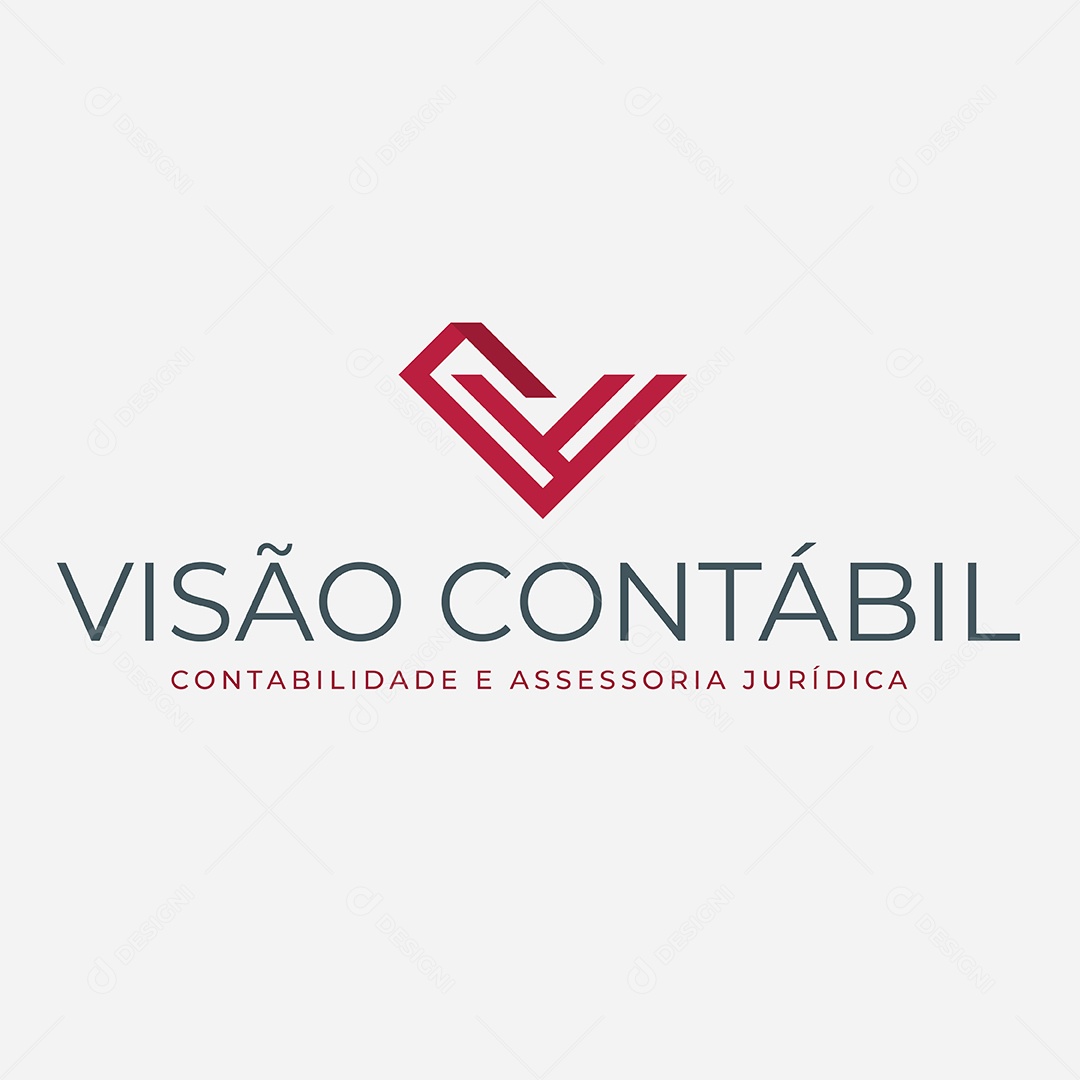 Logo Contabilidade Visão Contábil AI Editável