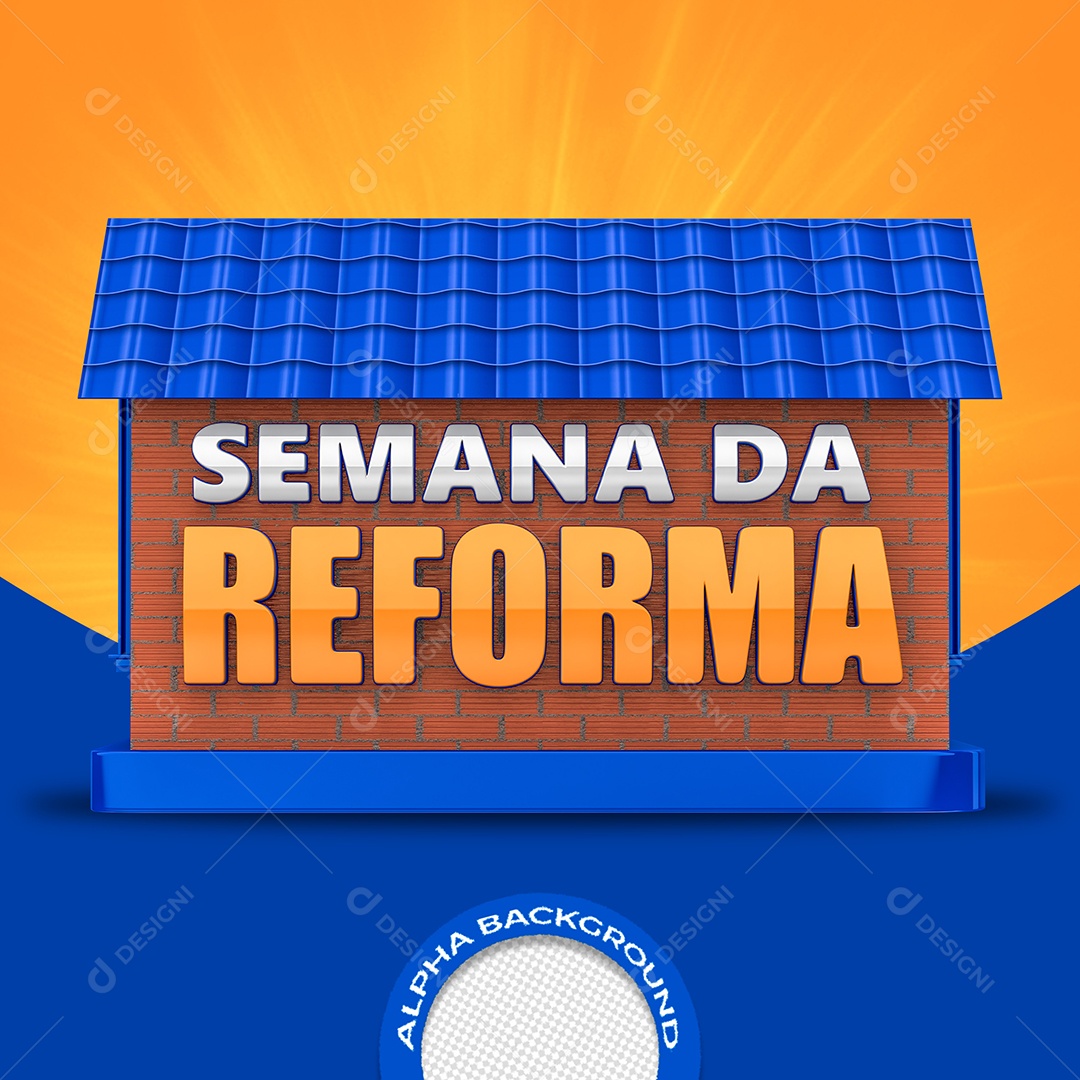 Selo 3D Semana de Oferta PSD