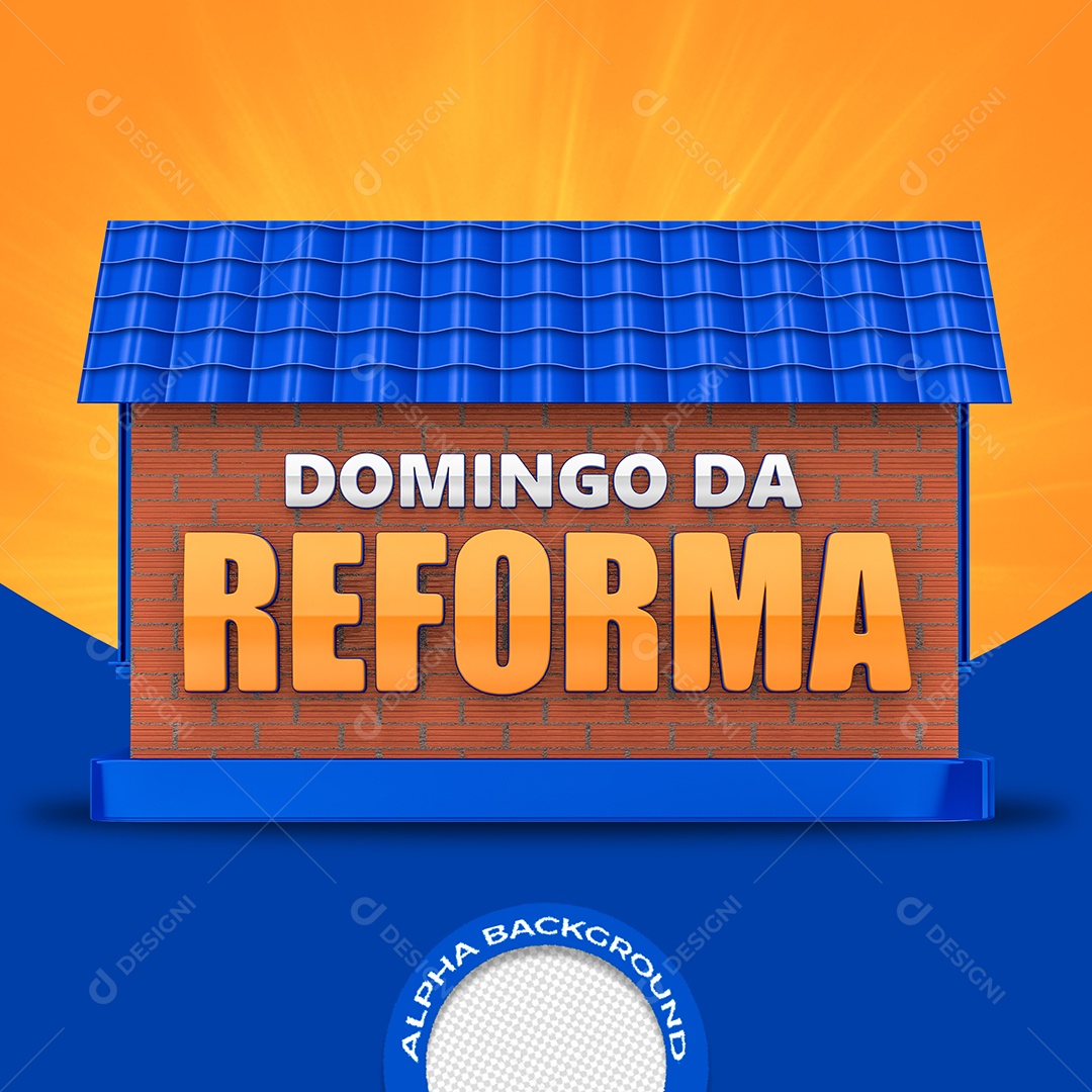 Domingo da Reforma Selo 3D PSD