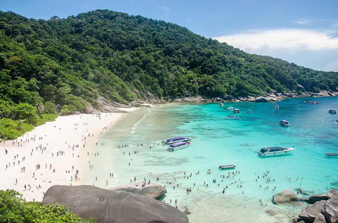 Ilha Similan, bela ilha tropical Tailândia.