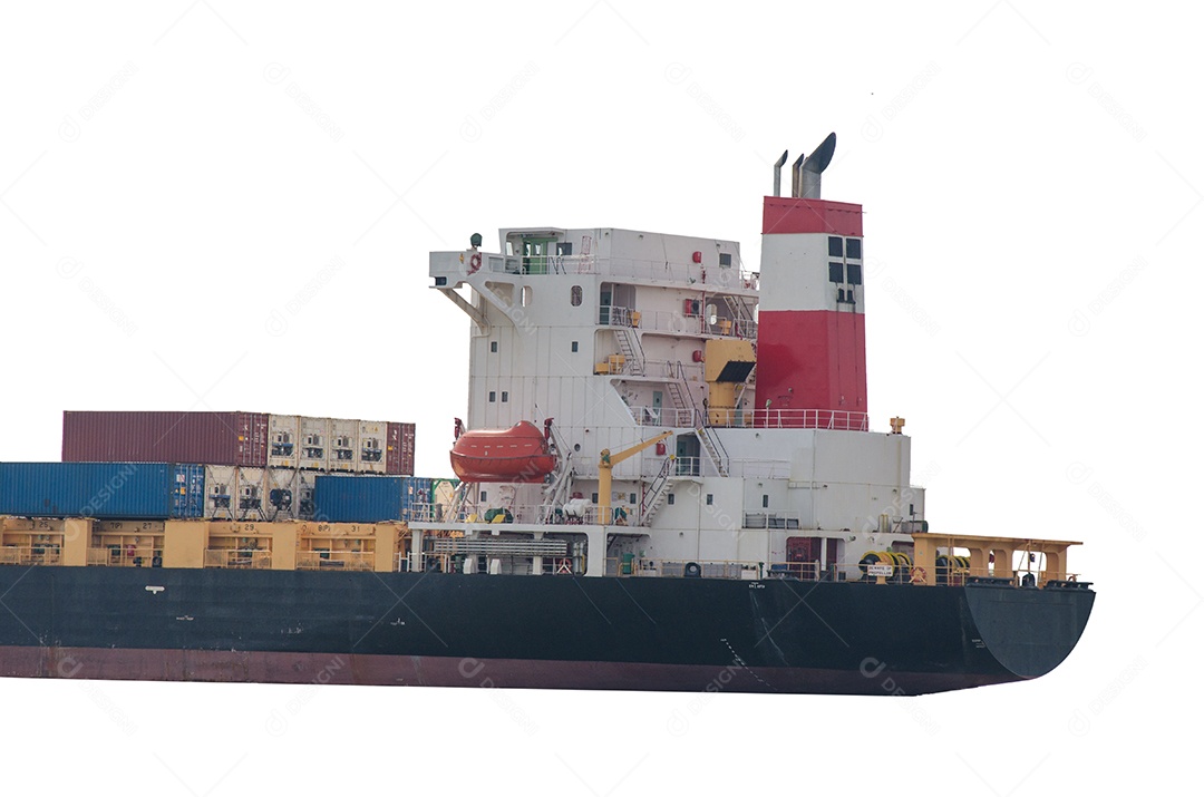 Navio de carga de contêiner.