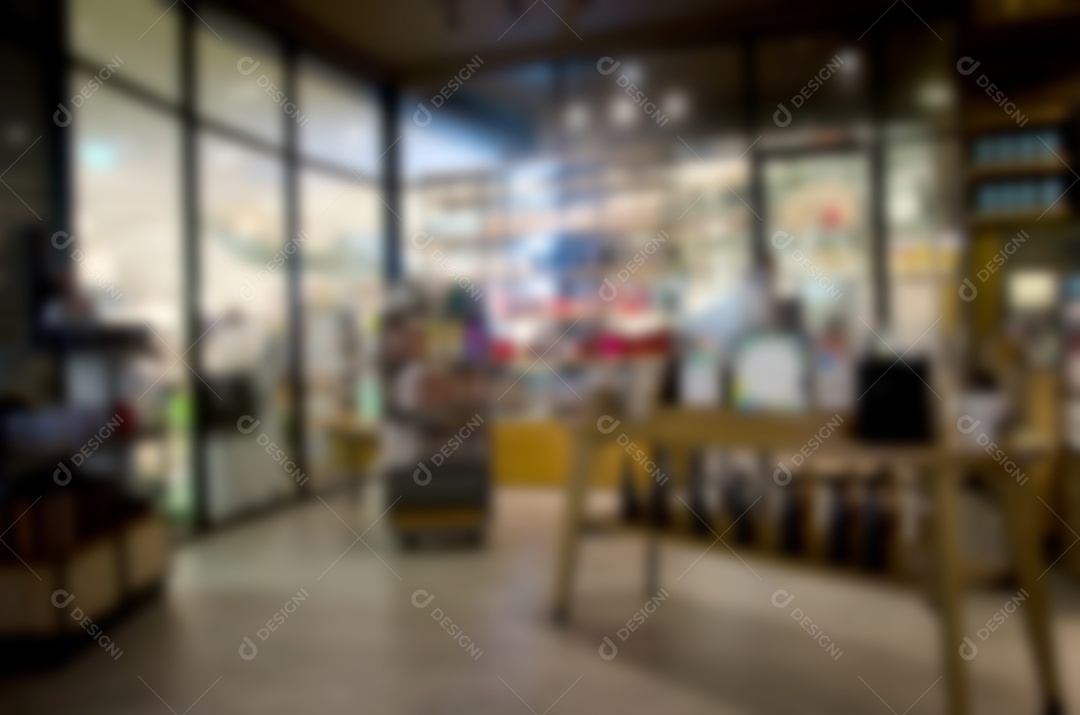 Abstract blur cafe and restaurant interior for background. vintage filter.