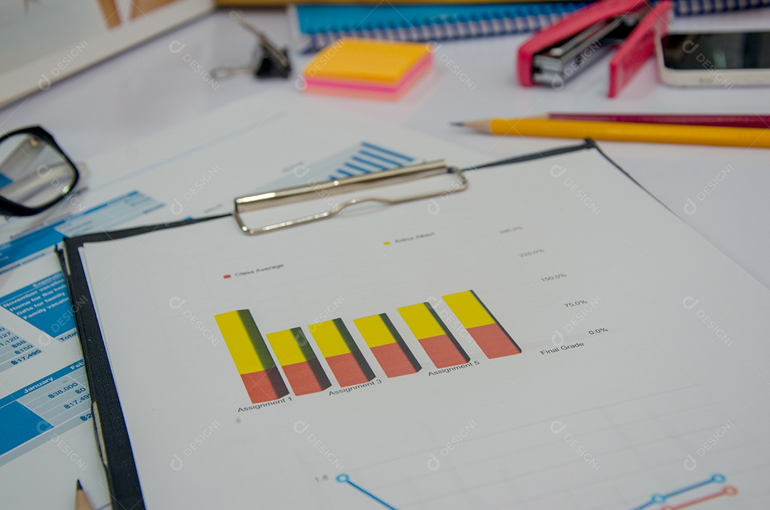 Documento comercial financeiro.