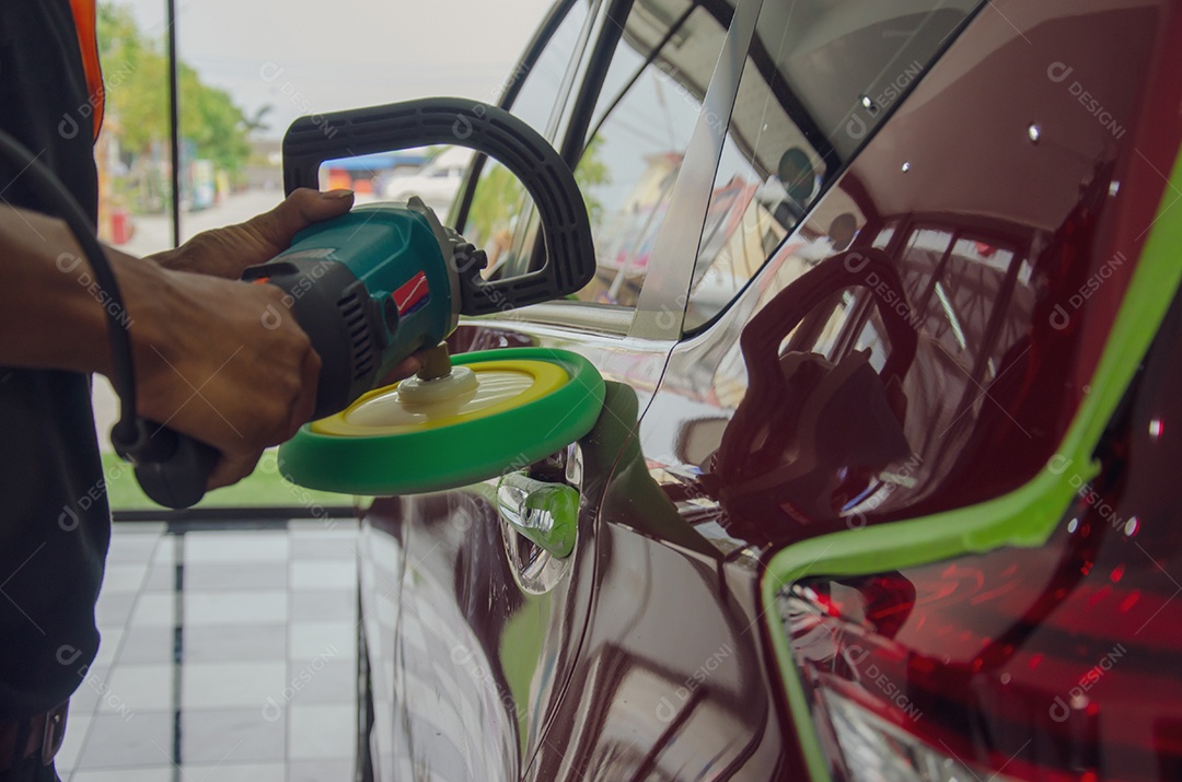 Detalhes Carros de polimento à máquina Faça carros novos. Tom vintage