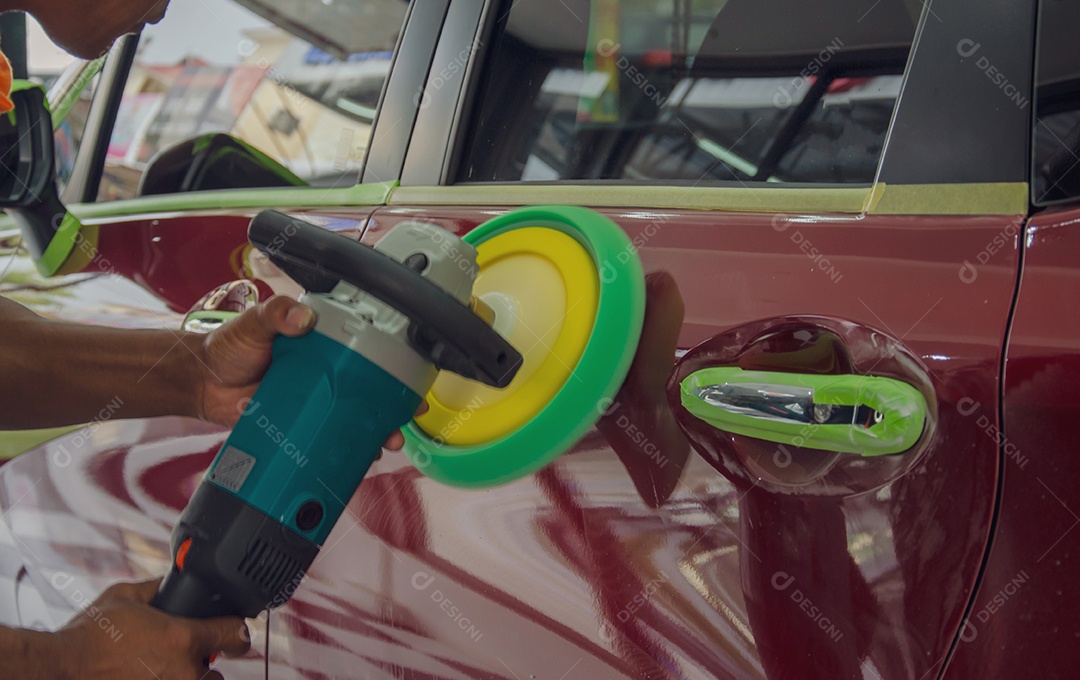 Detalhes Carros de polimento à máquina Faça carros novos. Tom vintage