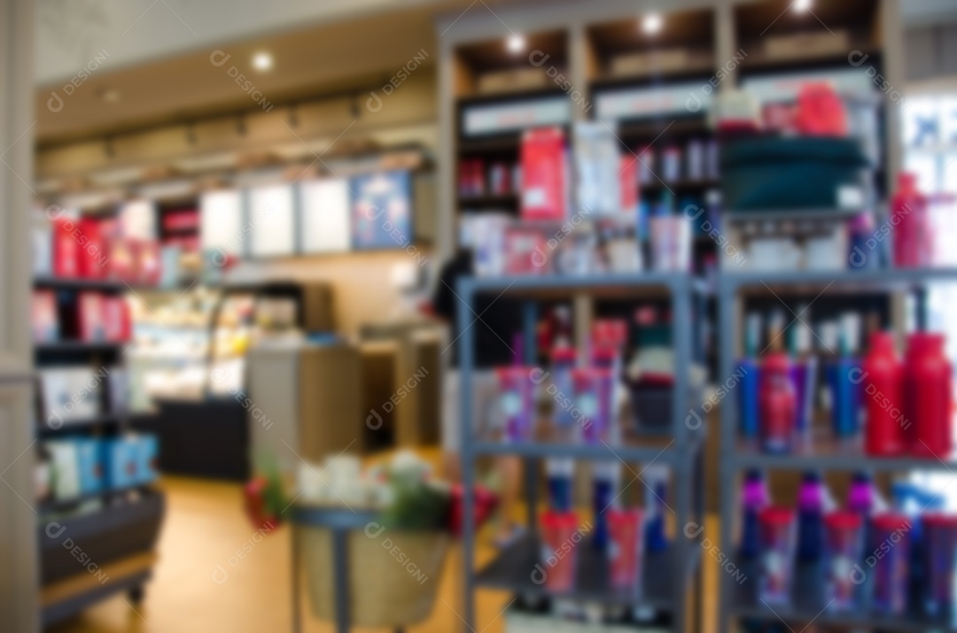 Desfocar o fundo do café ou restaurante de café. Para exibição do produto.