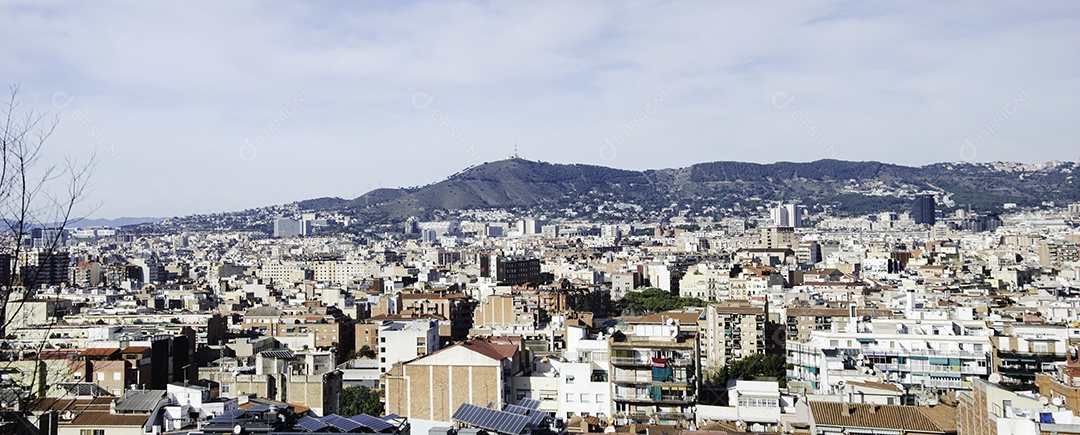 Panorama de Barcelona de Montjuic.