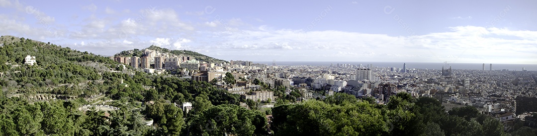 Panorama de Barcelona de Montjuic.