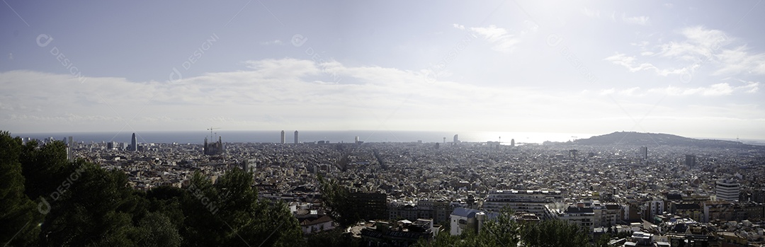 Panorama de Barcelona de Montjuic.