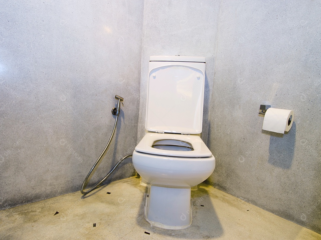 Autoclismo no banheiro.