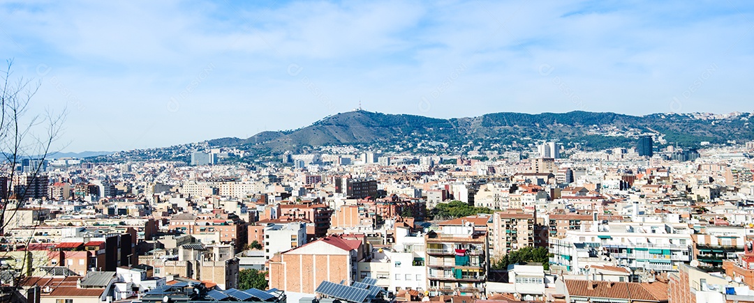 Panorama de Barcelona de Montjuic.