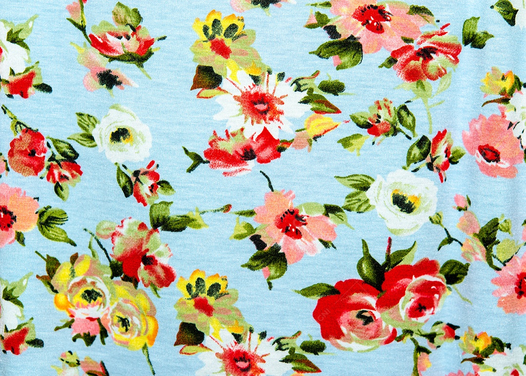 Textura elegante moderna. A flor de chintz de algodão.