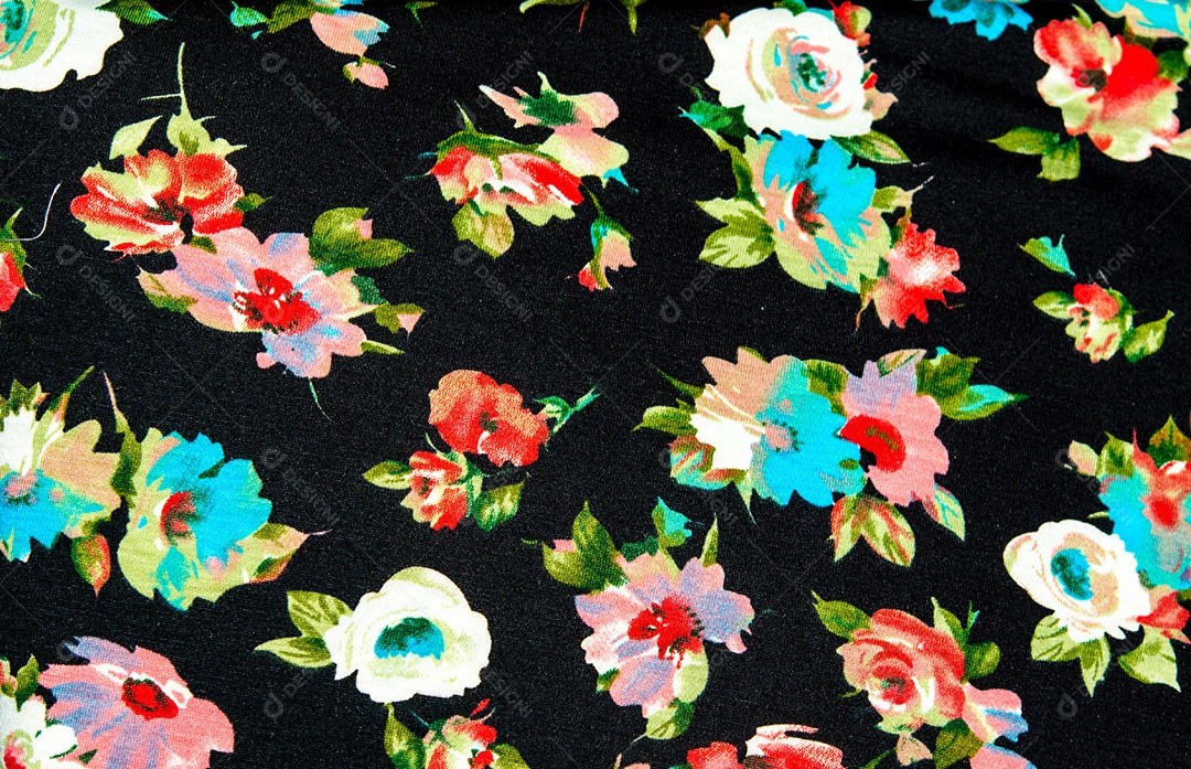 Textura elegante moderna. A flor de chintz de algodão.