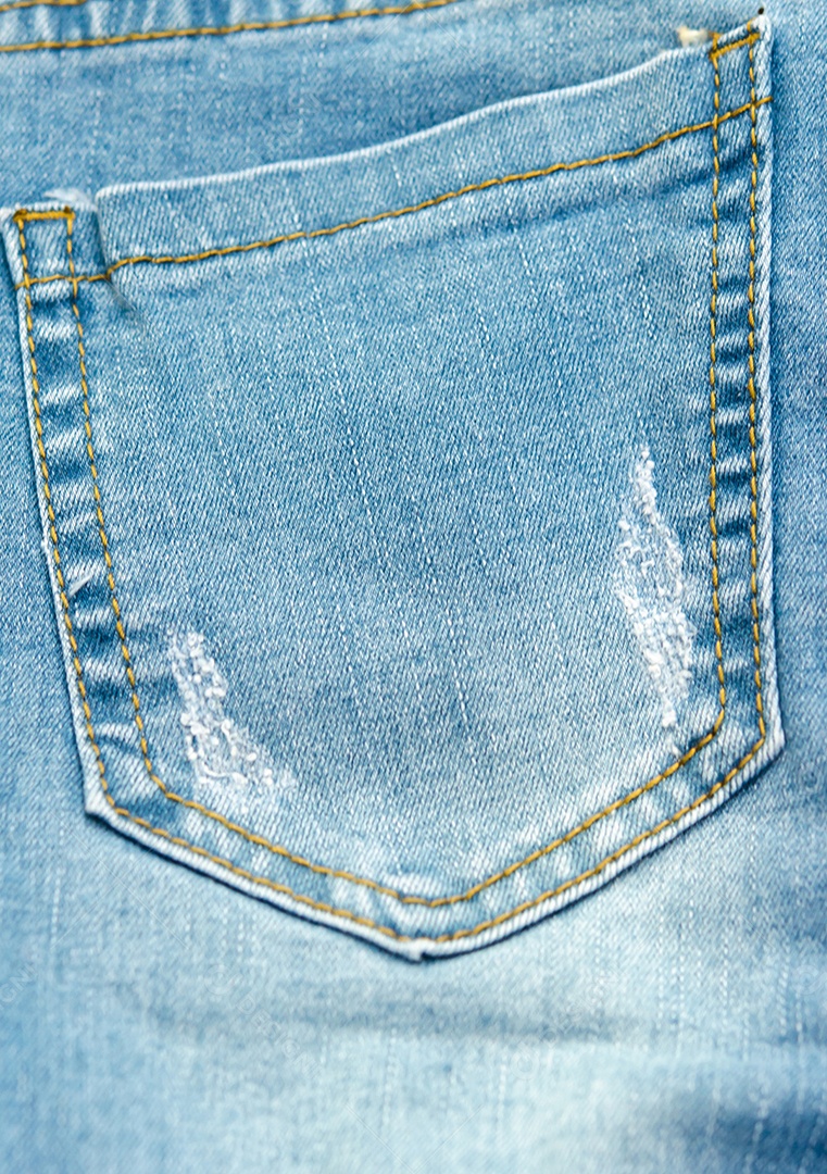 Close-up de bolso de jeans de moda.