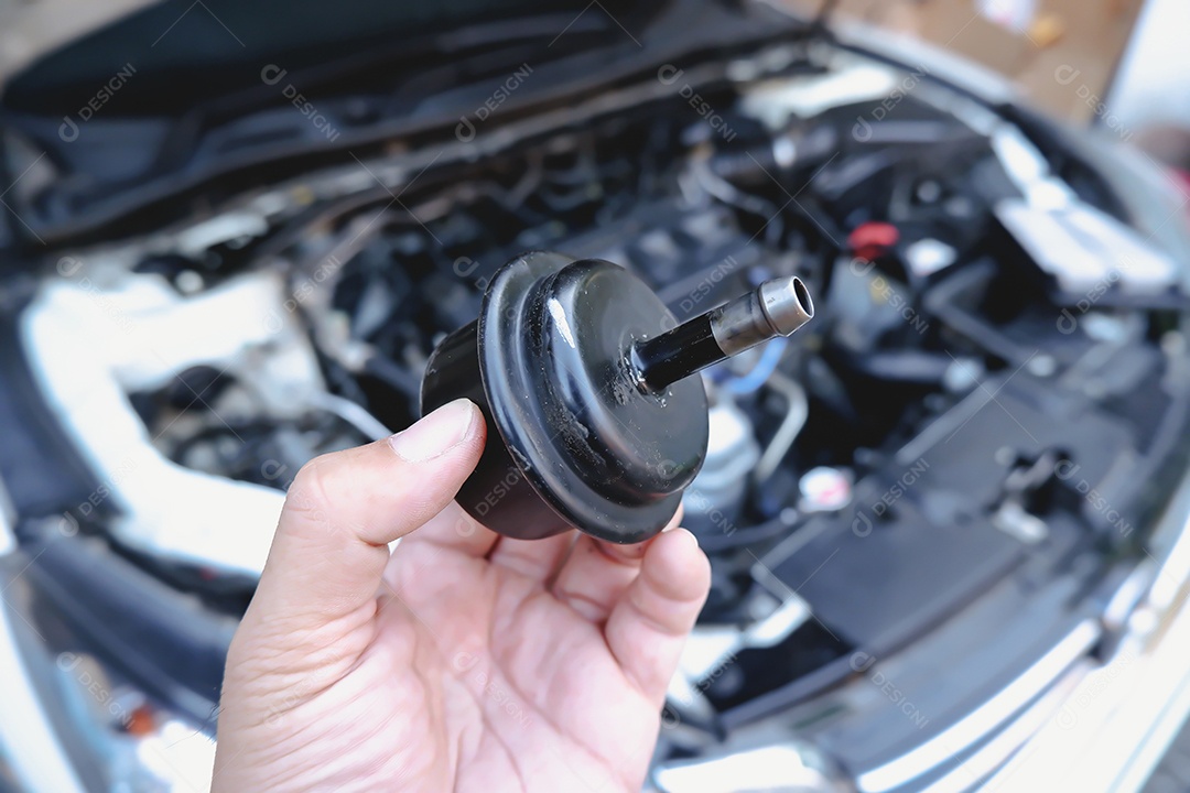 Filtro de óleo da engrenagem antiga do sistema de transmissão do carro