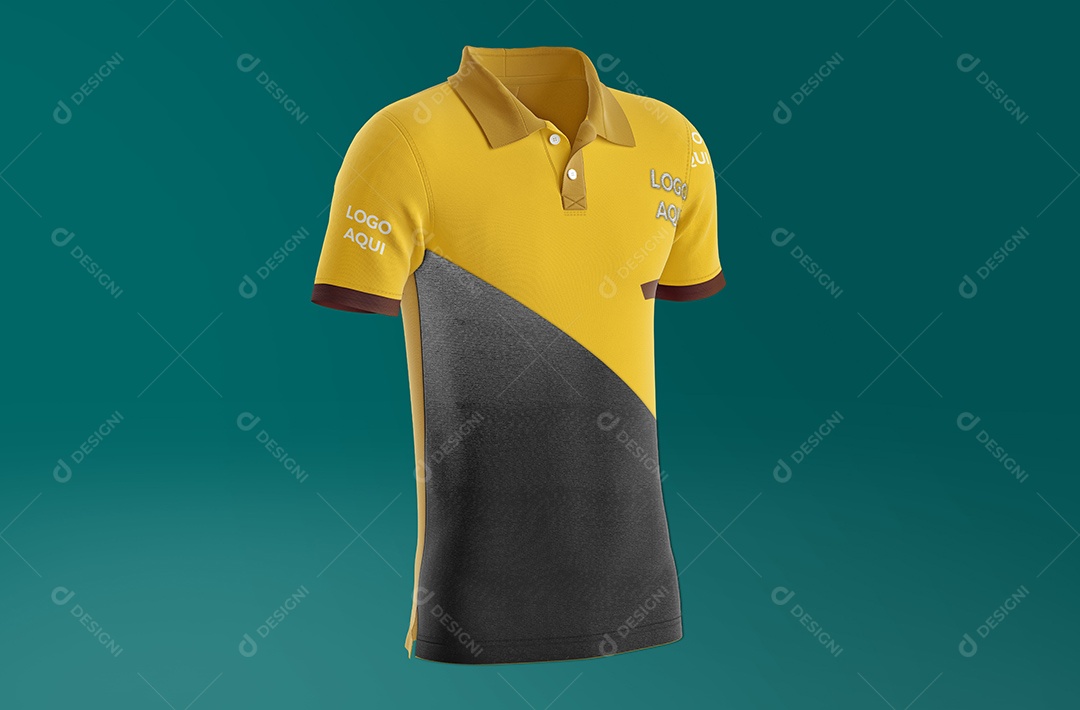 Mockup Camiseta Masculina Gola Polo PSD